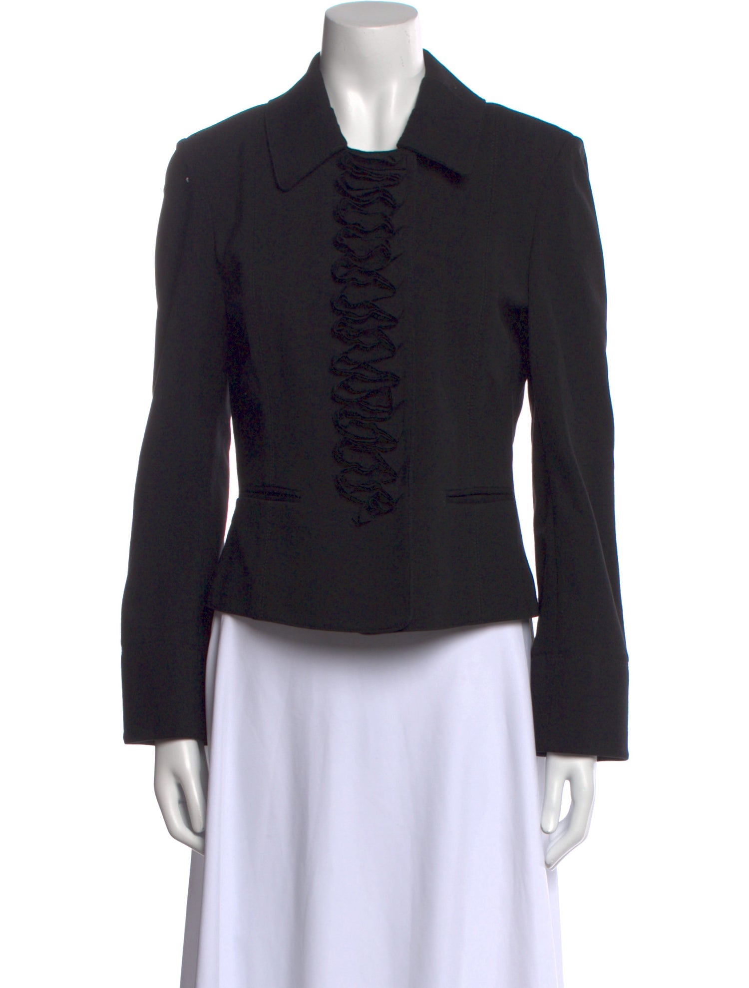 St. John Long Sleeve Button-Up Top