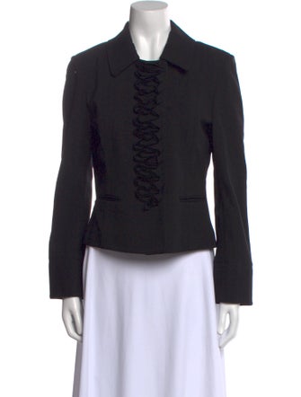 St. John Long Sleeve Button-Up Top