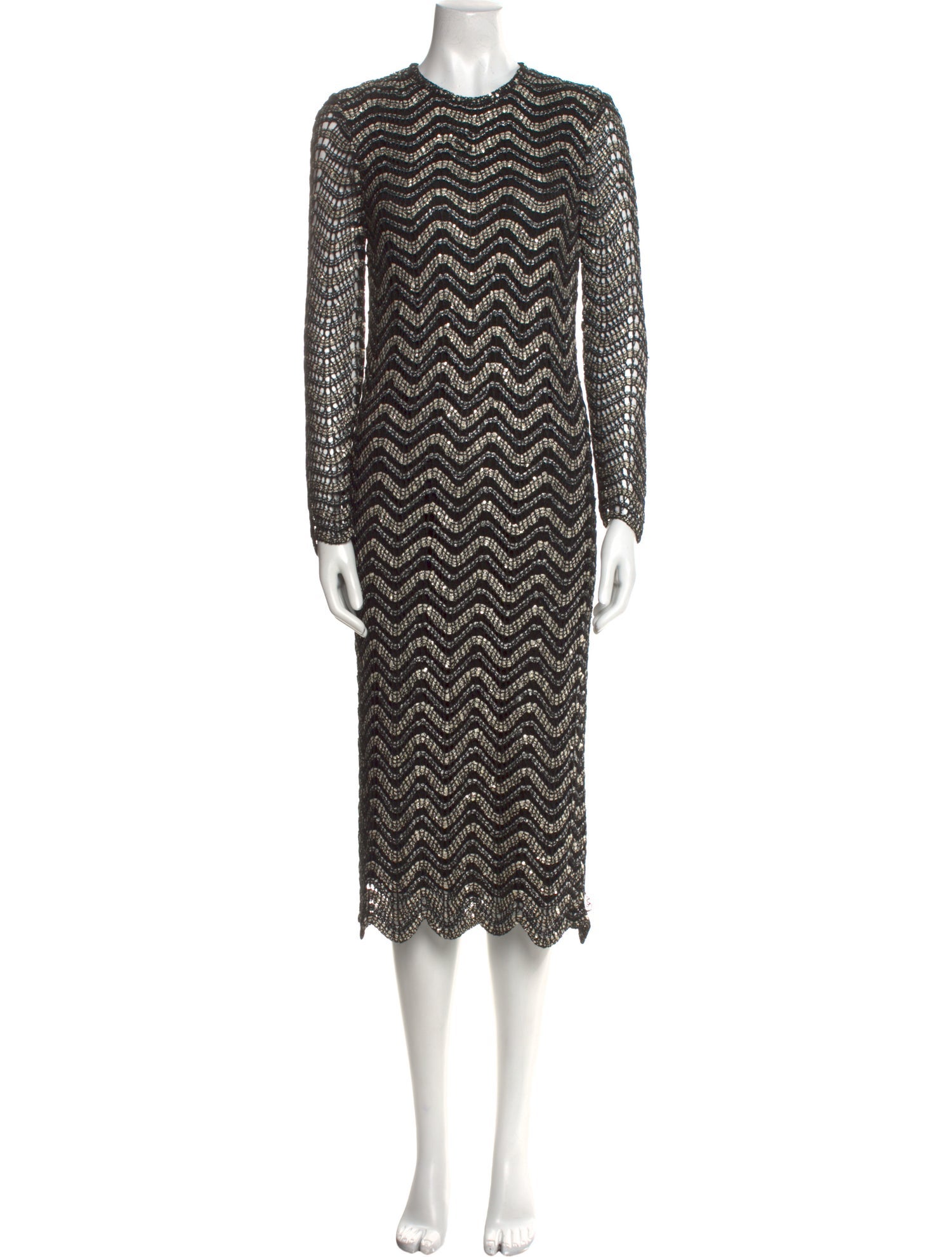 St. John Printed Long Dress w/ Tags