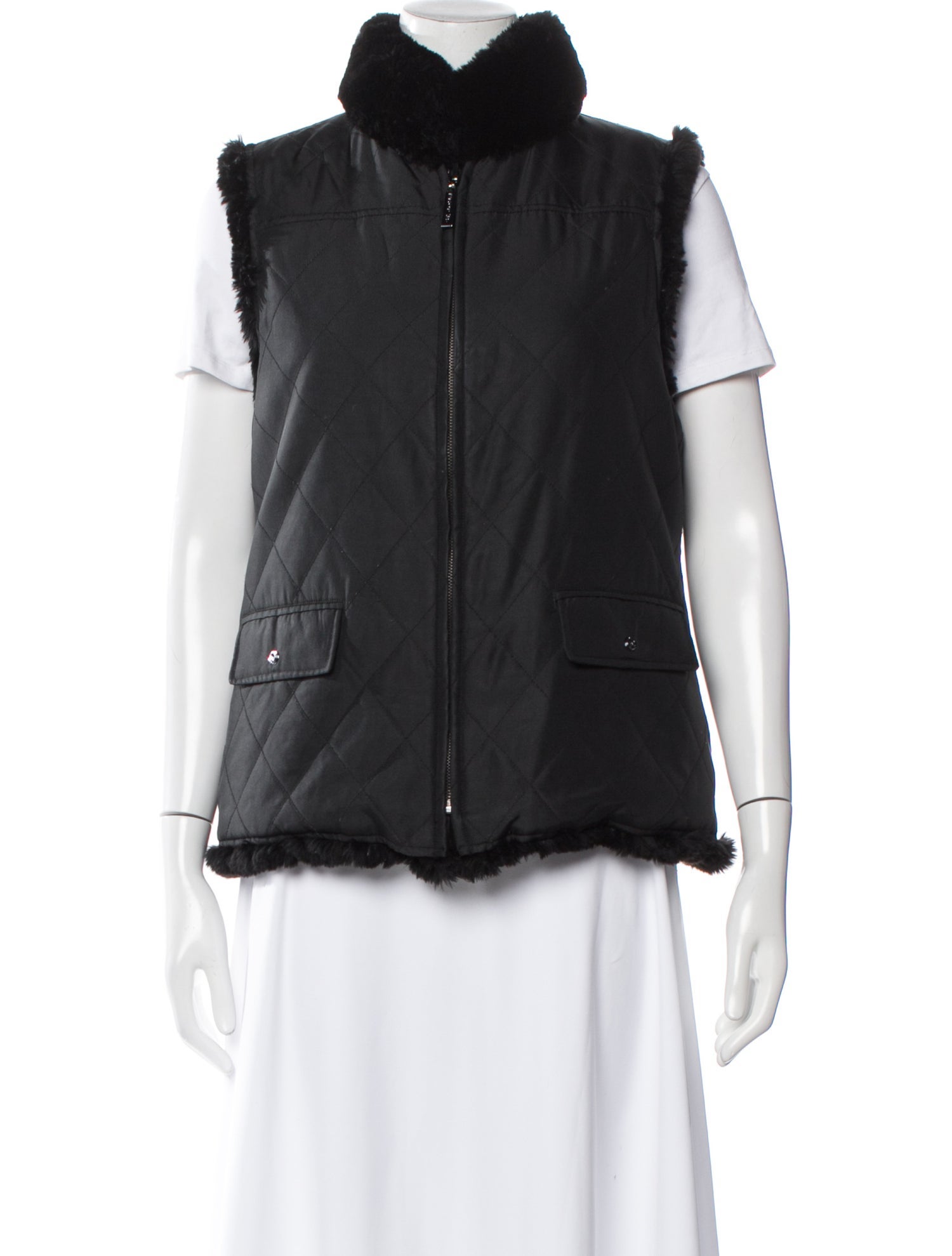 St. John Silk Fur Jacket