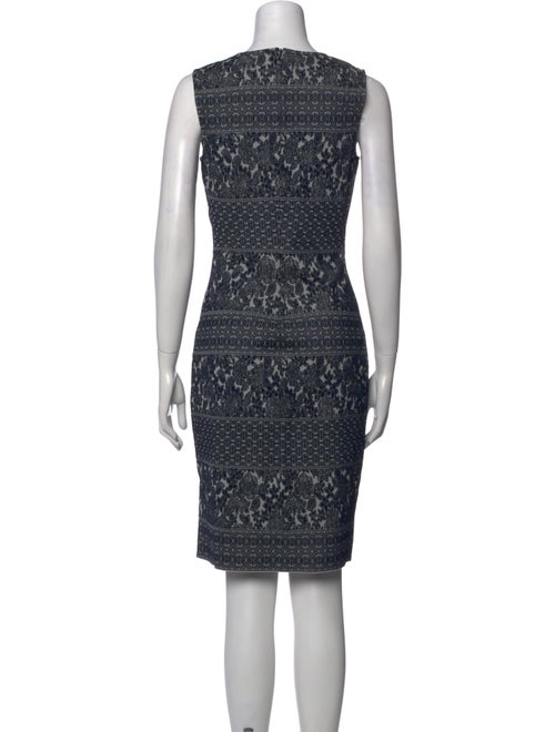 St. John Printed Knee-Length Dress