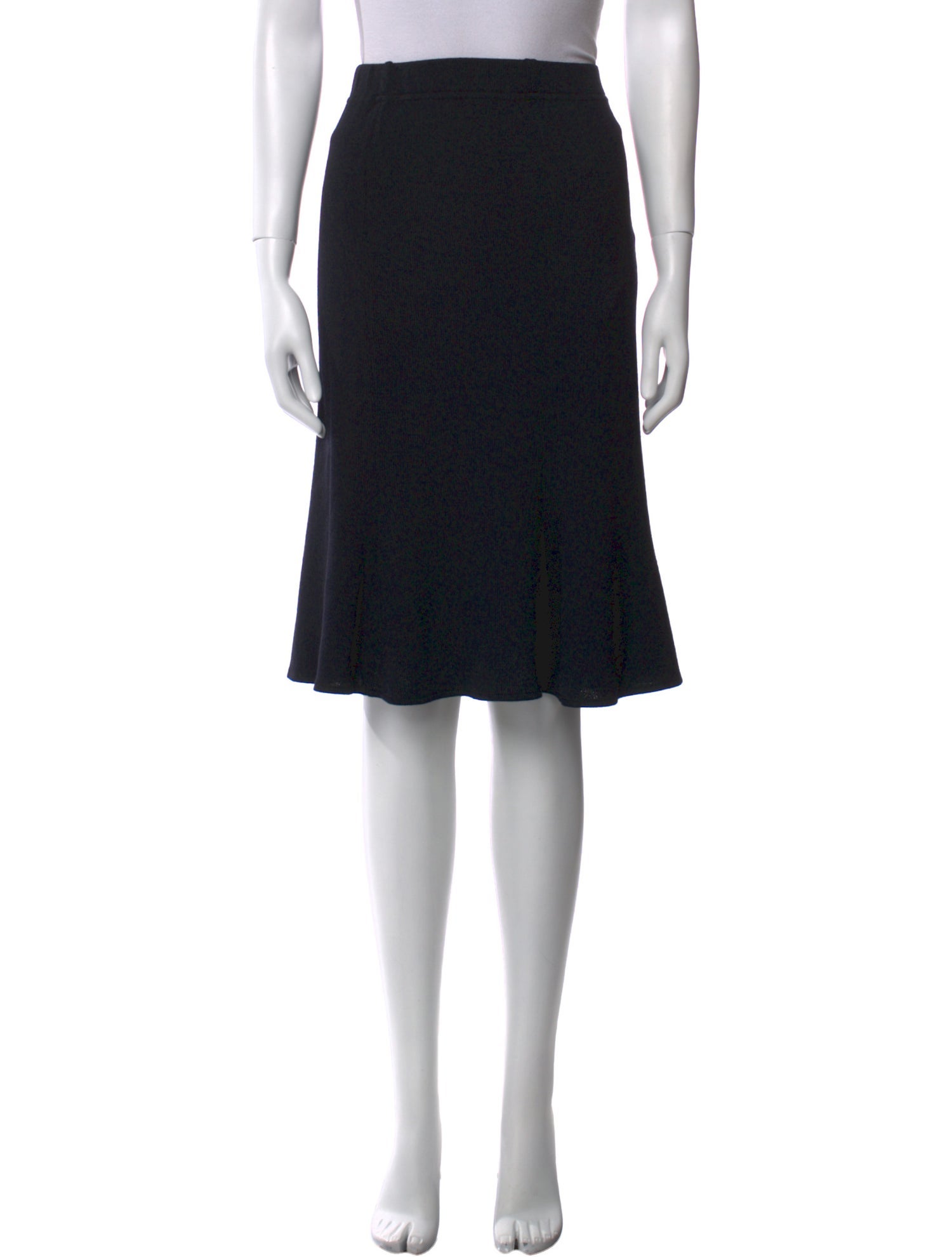 St. John Ruffle Embellishment Knee-Length Skirt