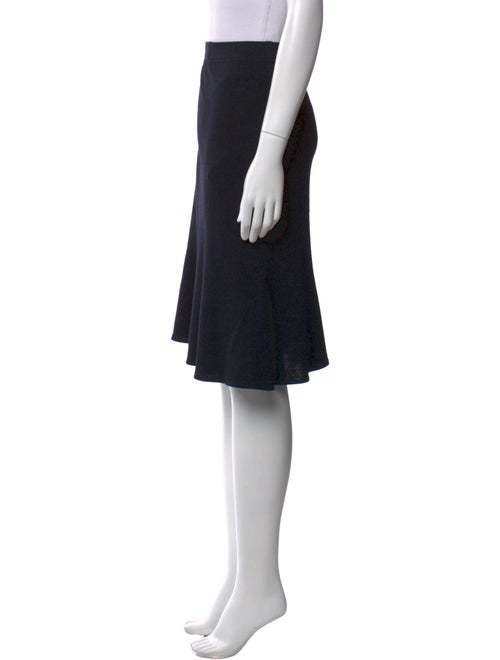 St. John Ruffle Embellishment Knee-Length Skirt