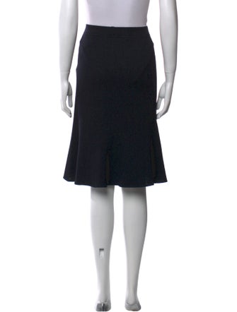 St. John Ruffle Embellishment Knee-Length Skirt