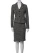 St. John Tweed Pattern Skirt Suit