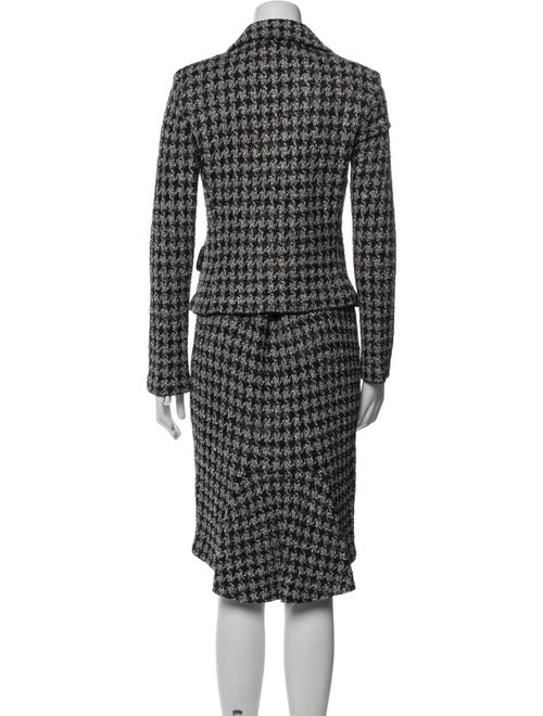 St. John Tweed Pattern Skirt Suit