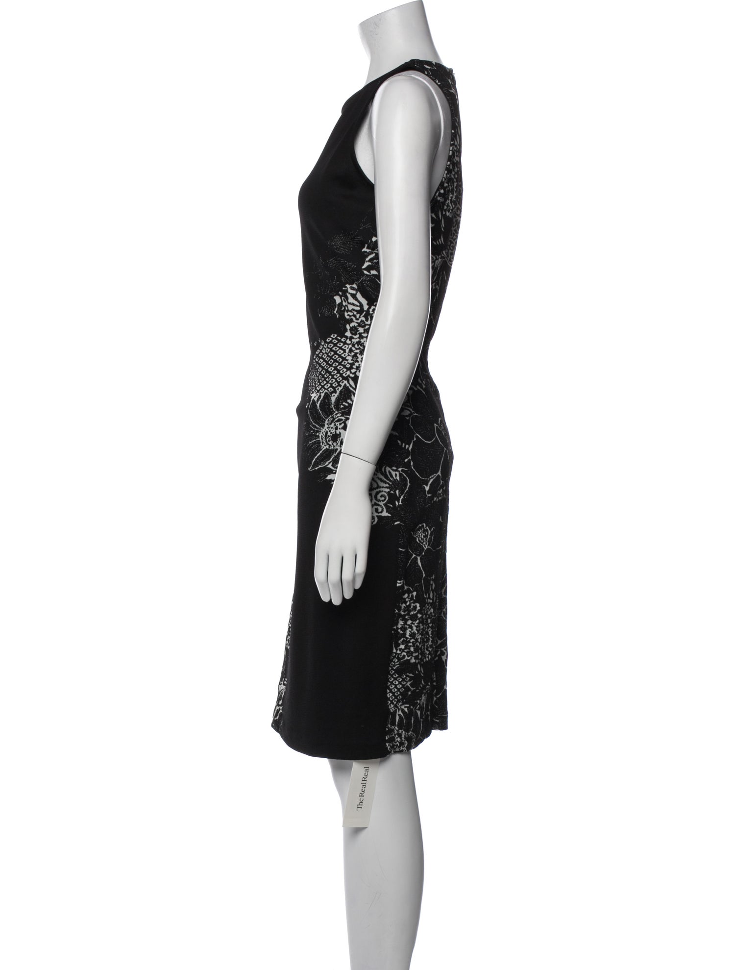 St. John Printed Knee-Length Dress