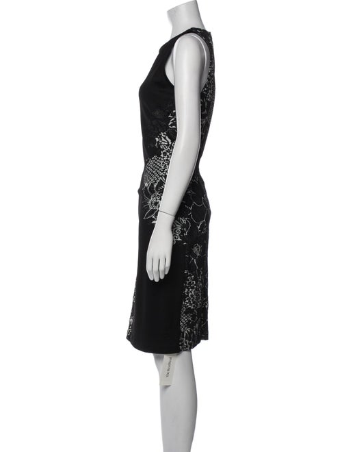 St. John Printed Knee-Length Dress