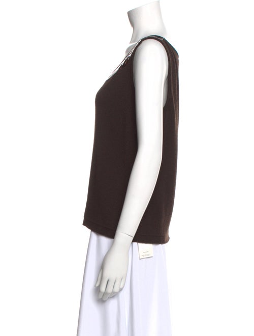 St. John Wool Scoop Neck Top