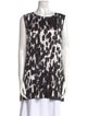 St. John Silk Animal Print Tunic