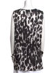 St. John Silk Animal Print Tunic