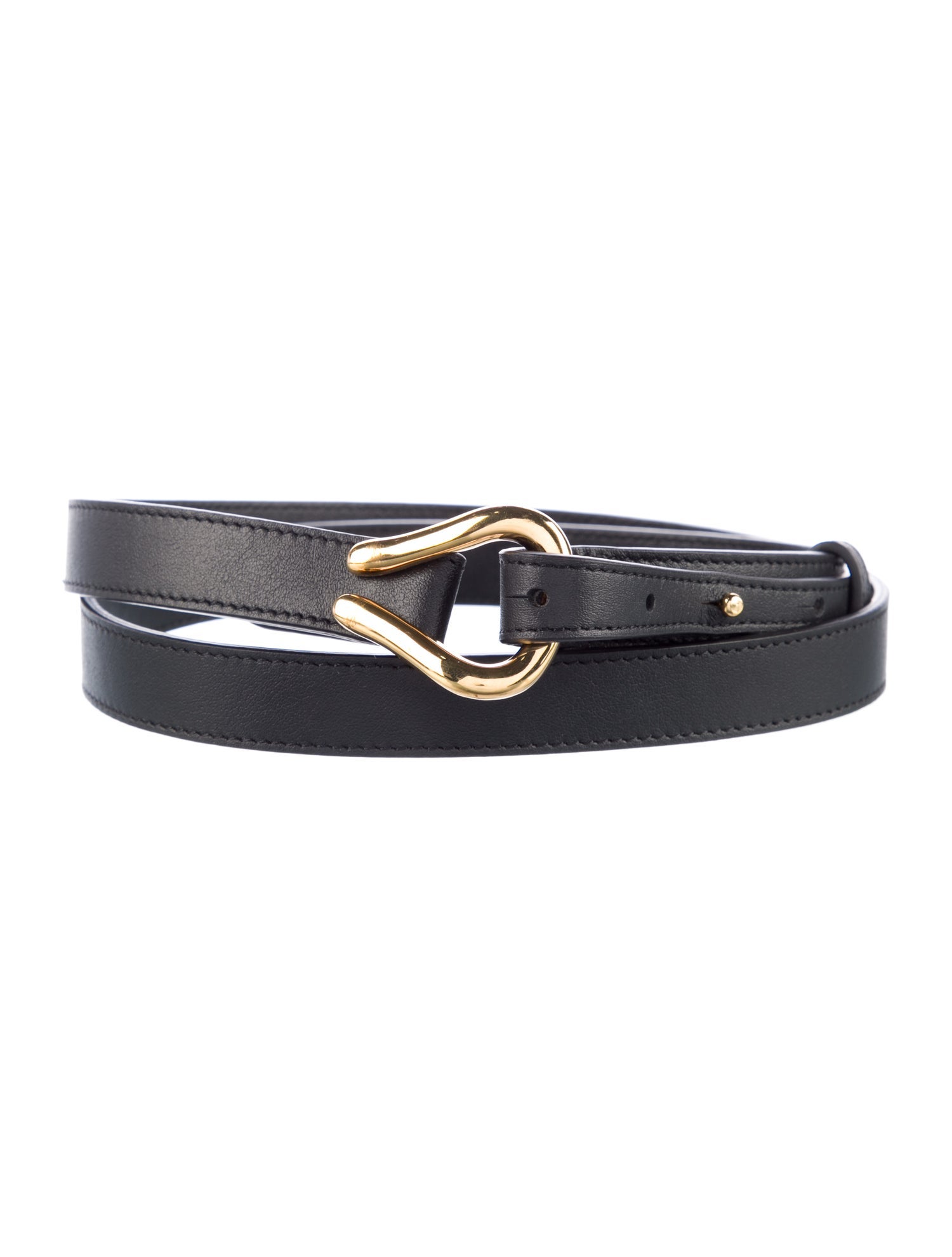 St. John Skinny Leather Belt