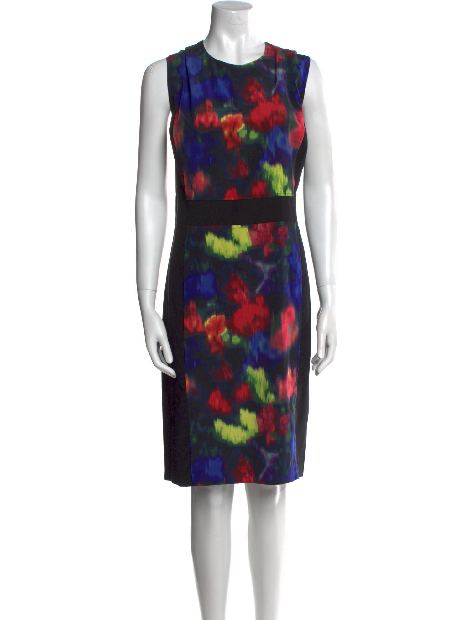 St. John Silk Midi Length Dress