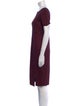 St. John Crew Neck Knee-Length Dress