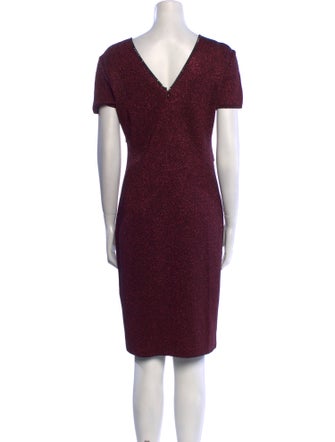 St. John Crew Neck Knee-Length Dress