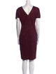St. John Crew Neck Knee-Length Dress