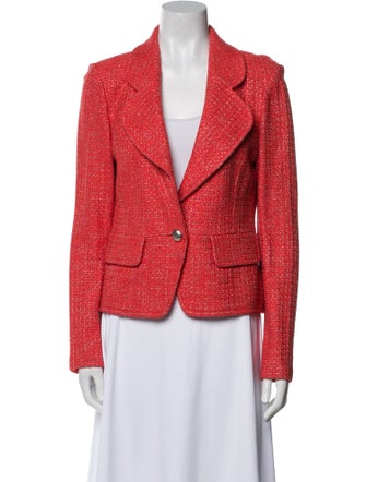 St. John Wool Tweed Pattern Blazer