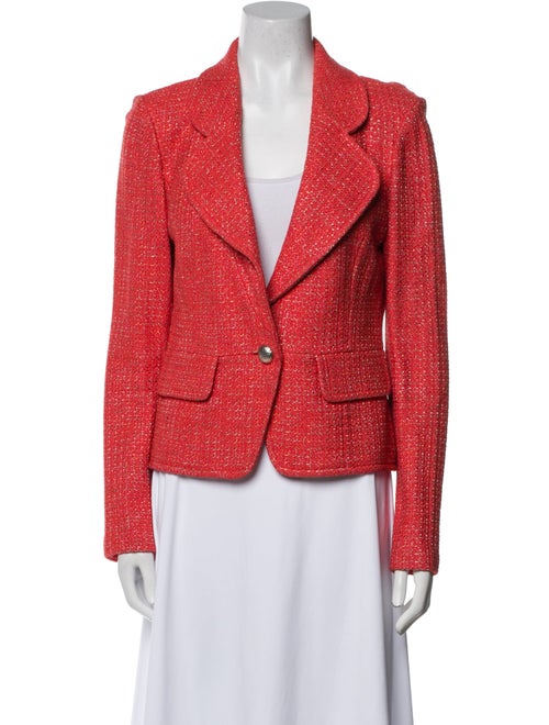 St. John Wool Tweed Pattern Blazer