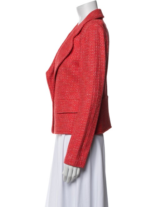 St. John Wool Tweed Pattern Blazer