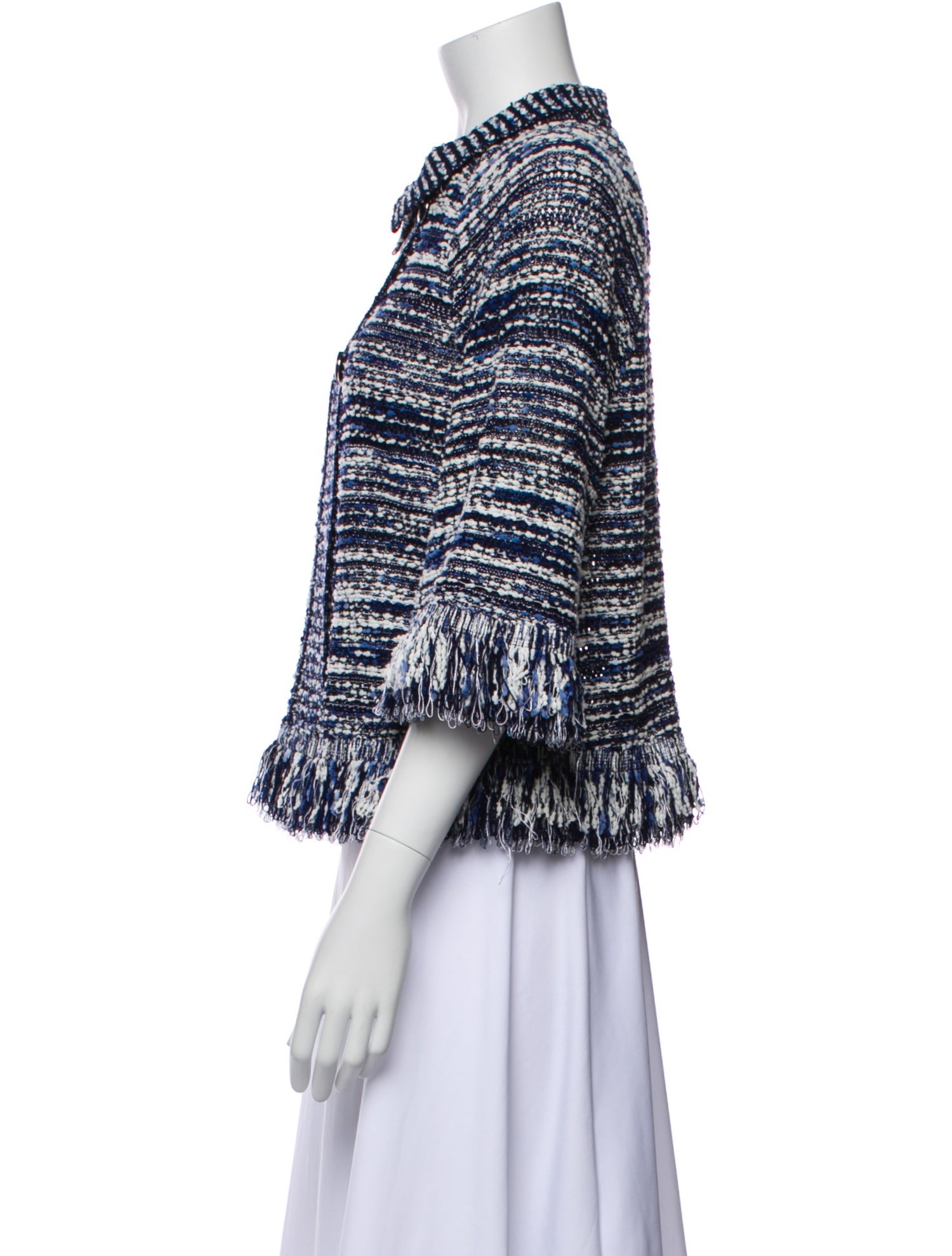 St. John Wool Printed Evening Jacket