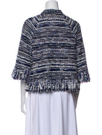 St. John Wool Printed Evening Jacket