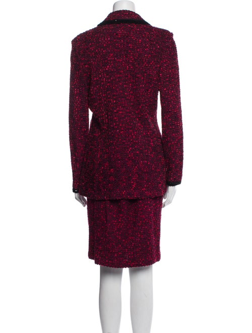 St. John Collection Tweed Pattern Skirt Suit