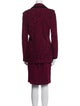 St. John Collection Tweed Pattern Skirt Suit