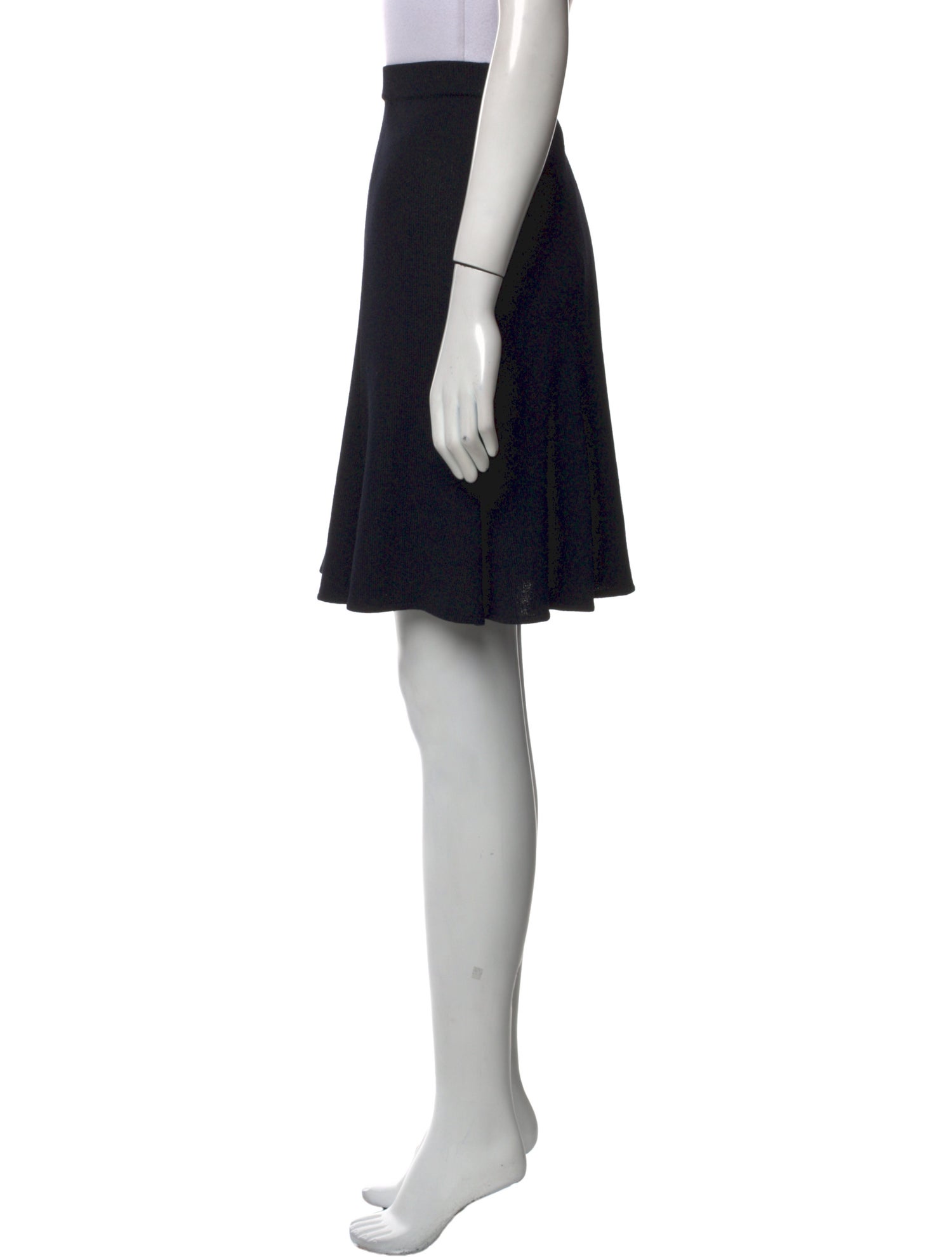 St. John Pleated Accents Knee-Length Skirt