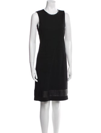 St. John Crew Neck Knee-Length Dress