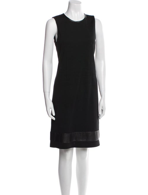 St. John Crew Neck Knee-Length Dress