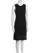St. John Crew Neck Knee-Length Dress