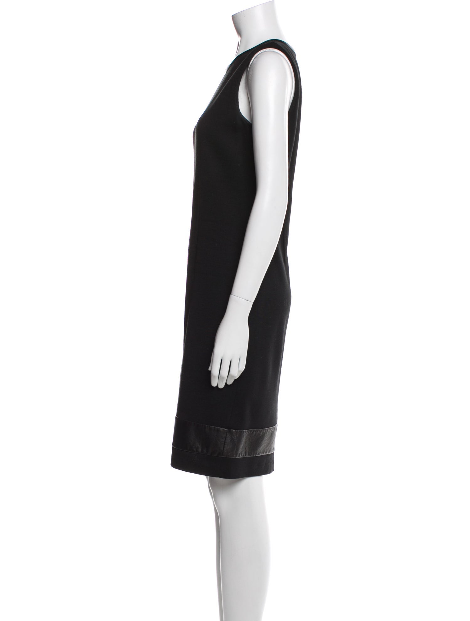 St. John Crew Neck Knee-Length Dress