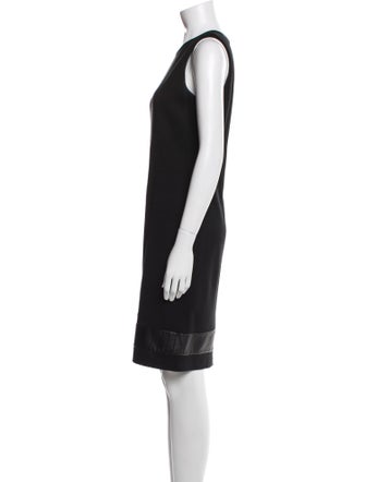 St. John Crew Neck Knee-Length Dress