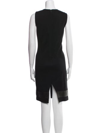 St. John Crew Neck Knee-Length Dress