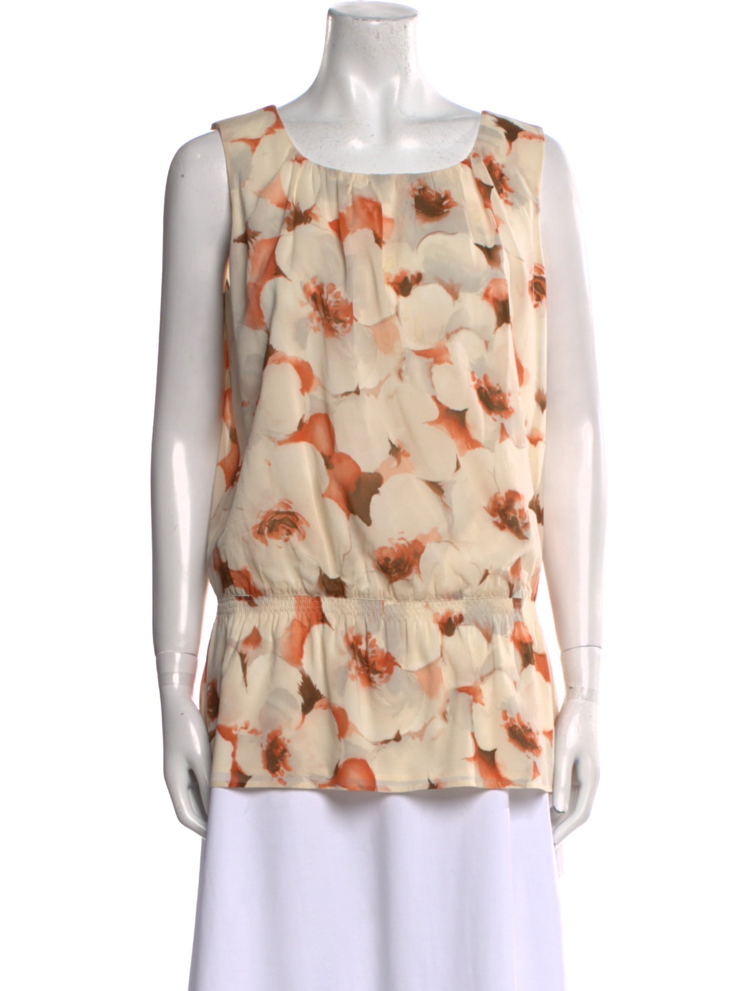 St. John Silk Printed Blouse