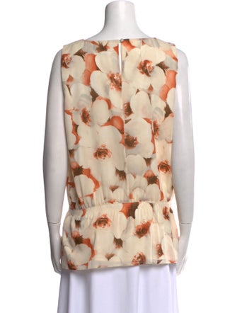 St. John Silk Printed Blouse