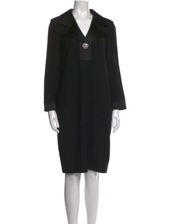 St. John Wool Knee-Length Dress