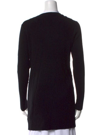 St. John Colorblock Pattern V-Neck Sweater