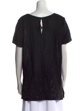 St. John Scoop Neck Short Sleeve T-Shirt