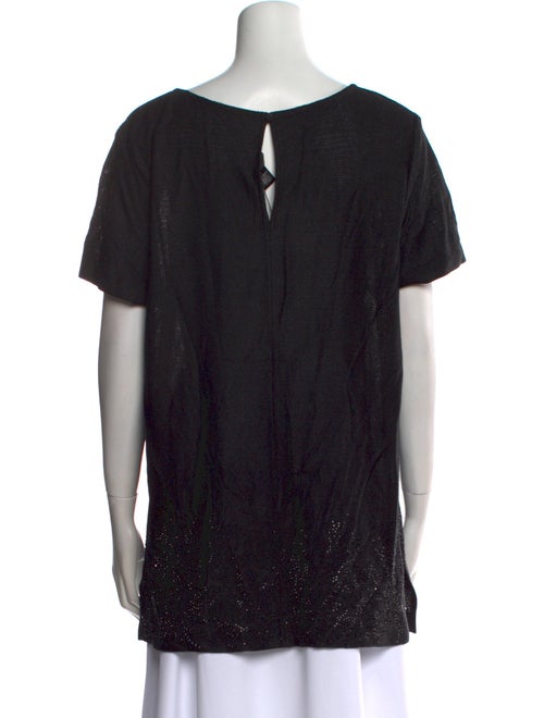 St. John Scoop Neck Short Sleeve T-Shirt