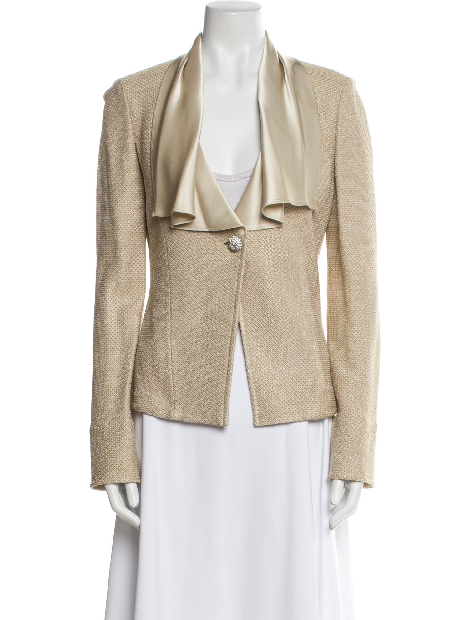St. John Tweed Pattern Blazer