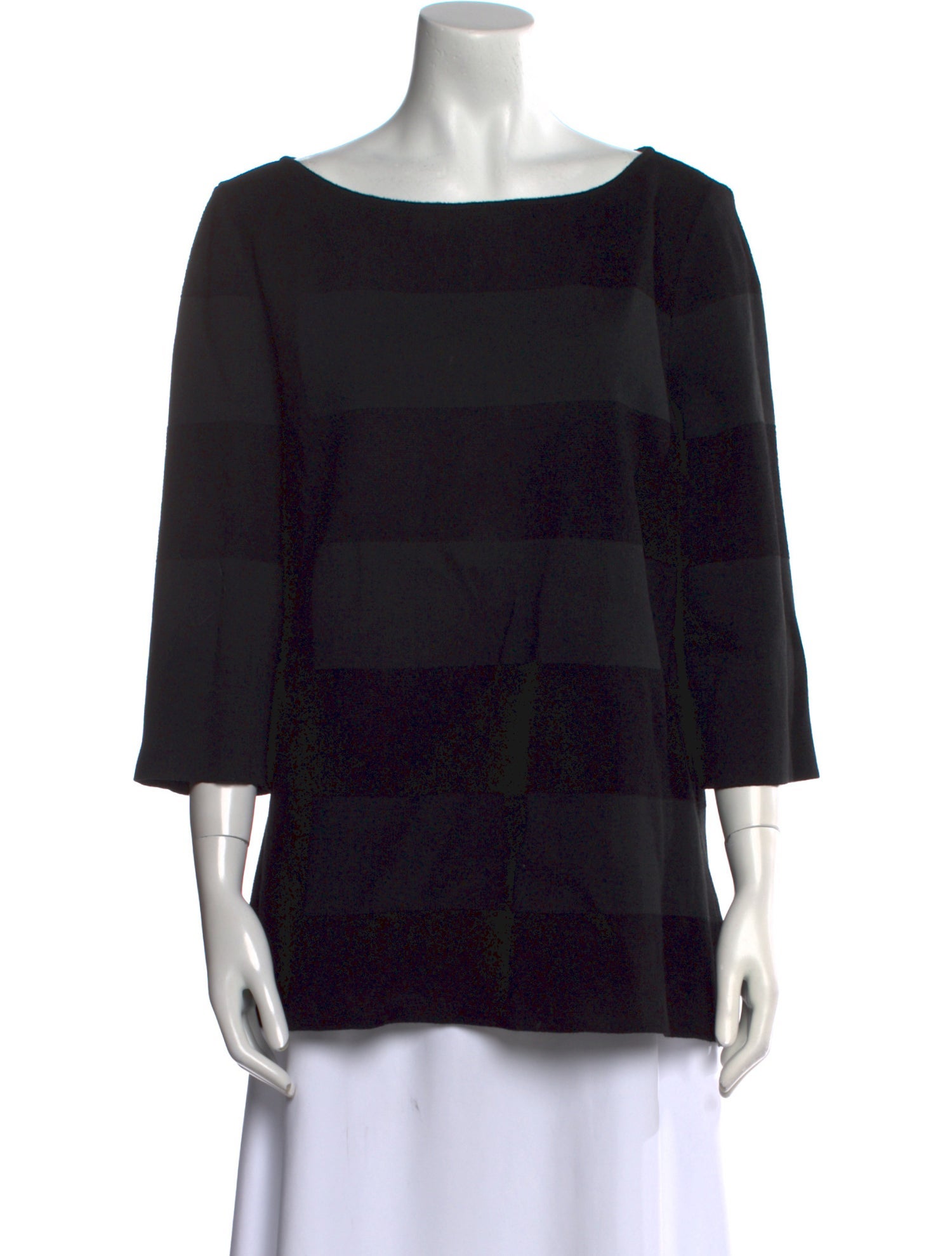 St. John Printed Bateau Neckline Tunic