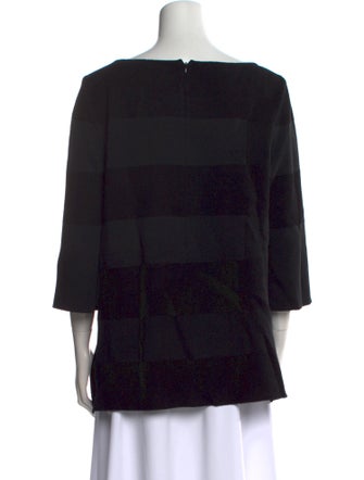 St. John Printed Bateau Neckline Tunic