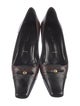 St. John Leather Bow Accents Pumps