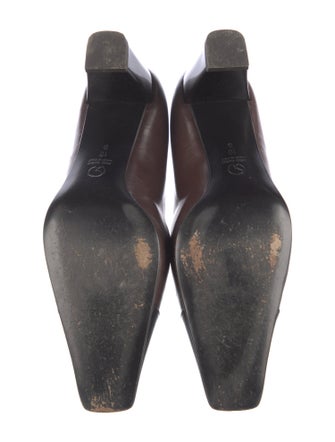 St. John Leather Bow Accents Pumps