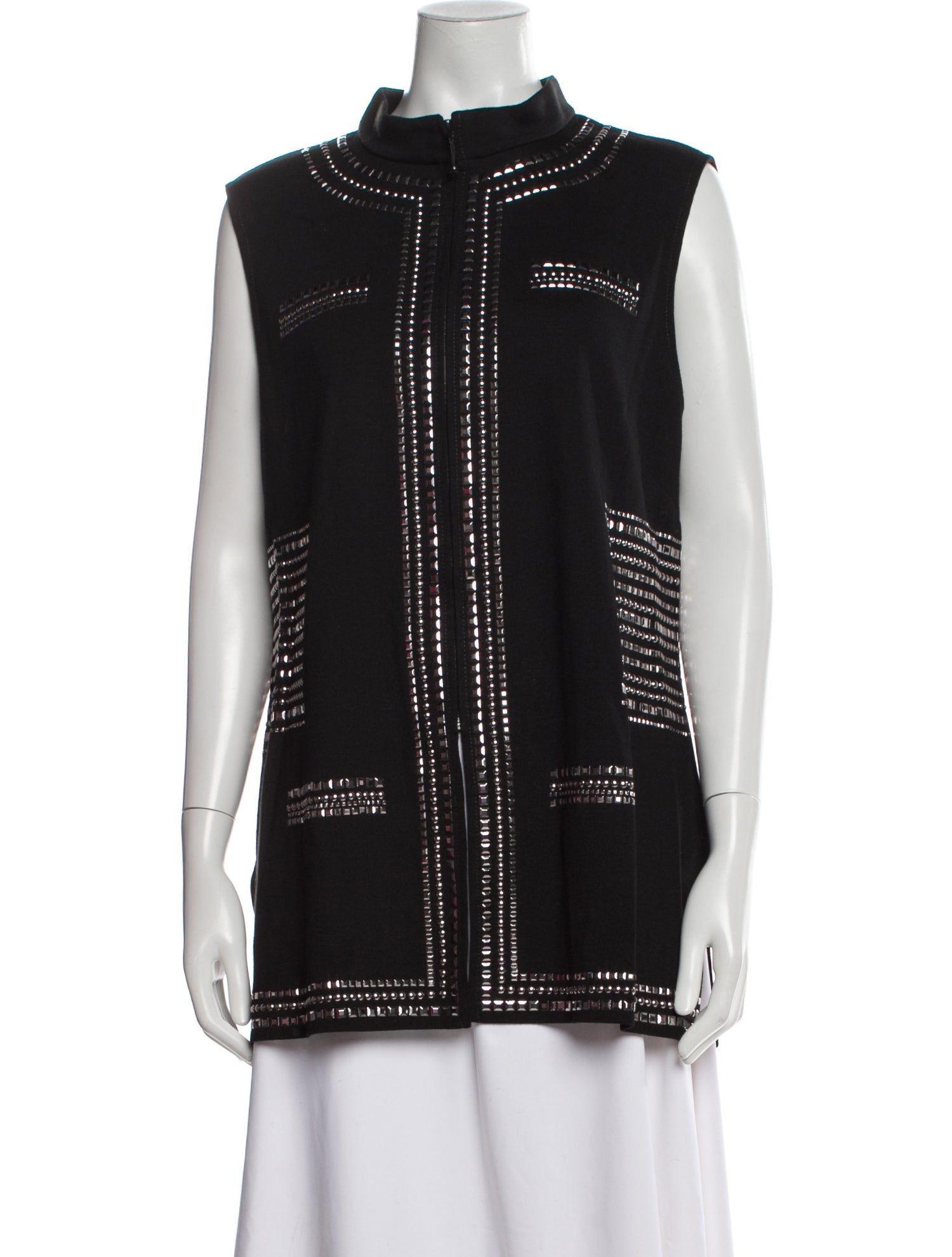 St. John Mock Neck Sleeveless Tunic w/ Tags