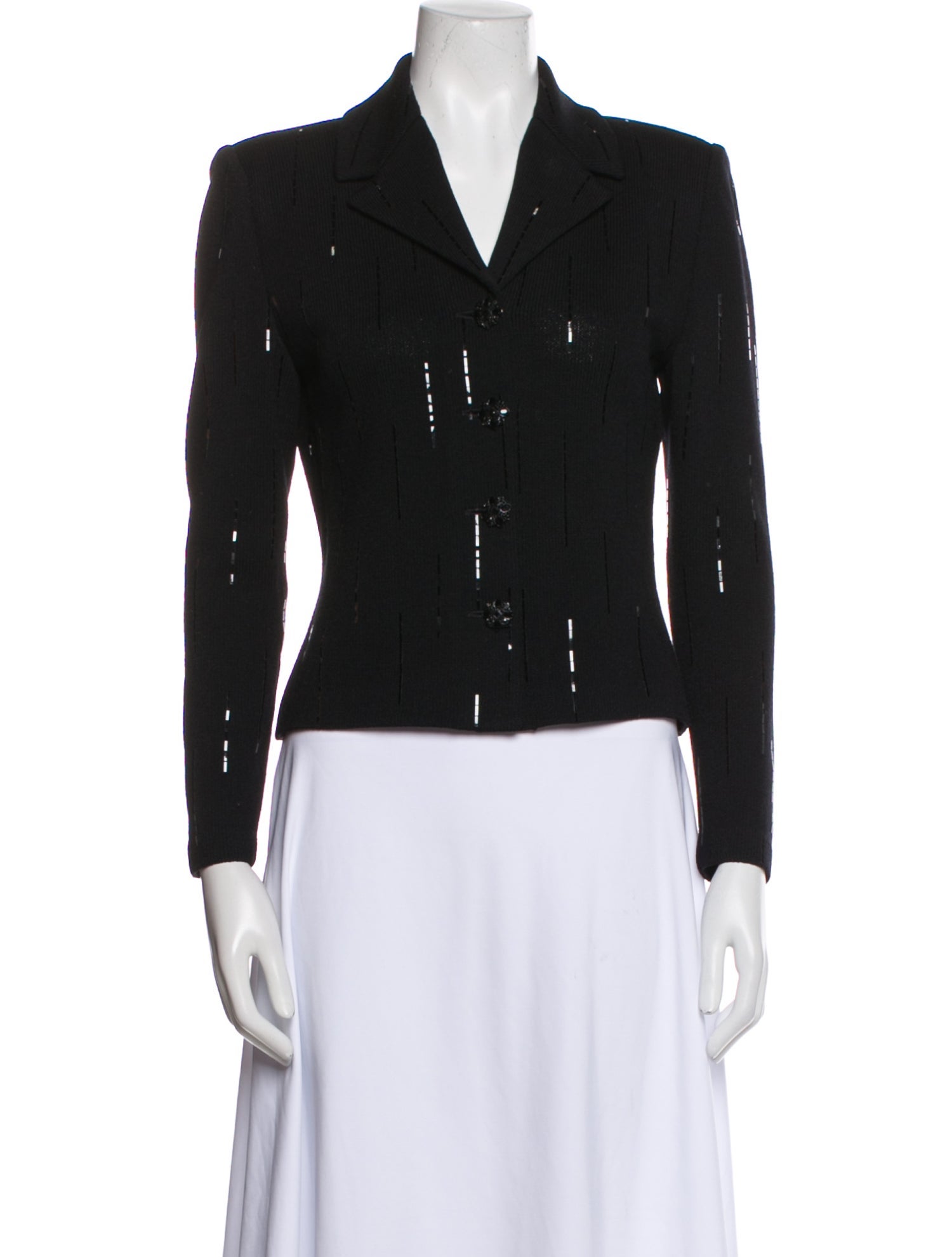 St. John Wool Printed Blazer