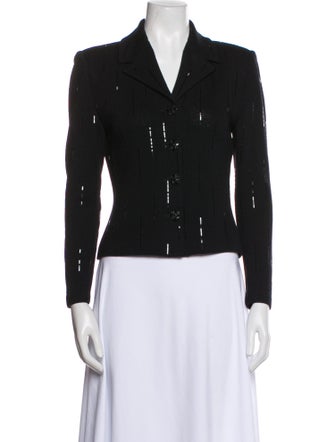 St. John Wool Printed Blazer