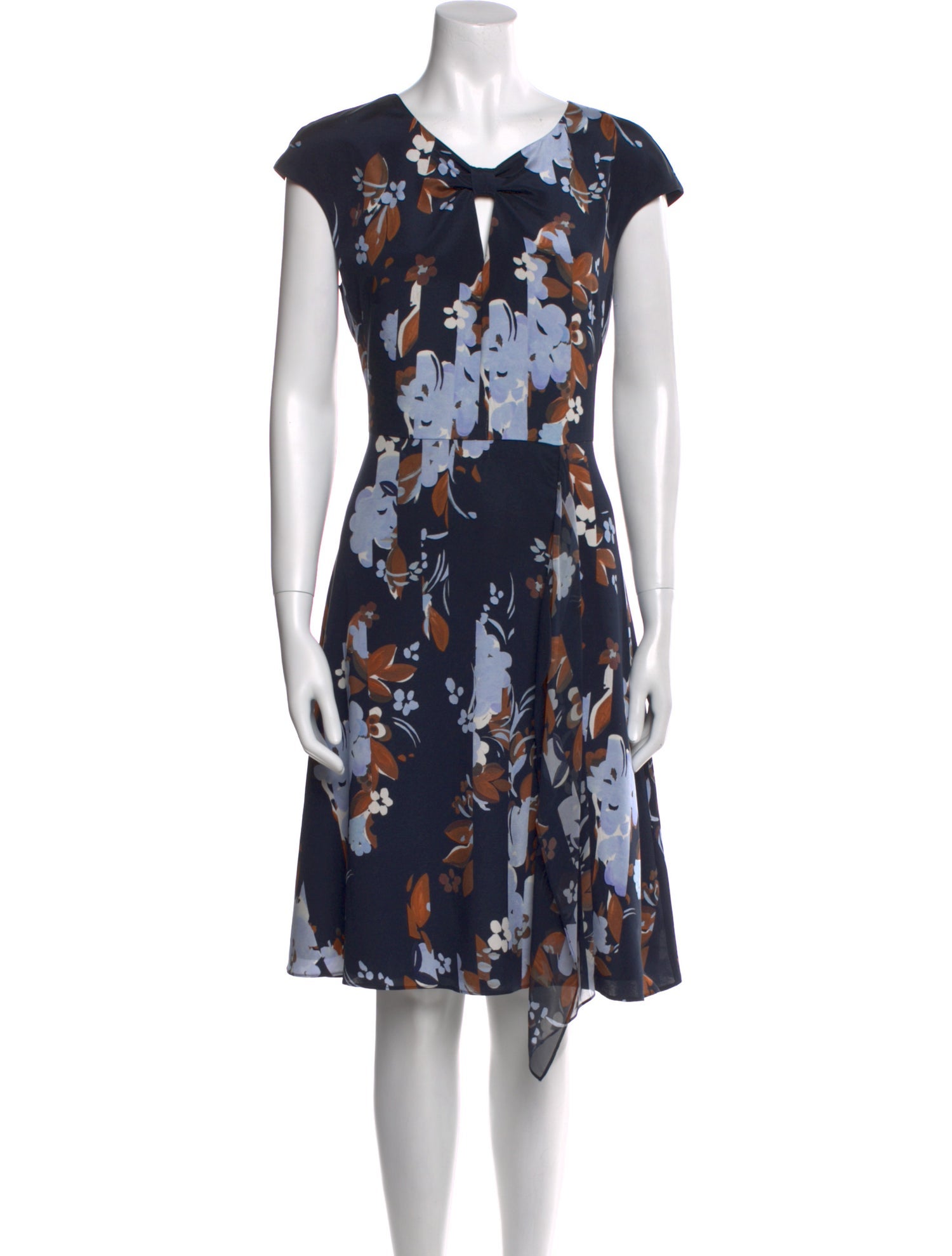 St. John Silk Knee-Length Dress