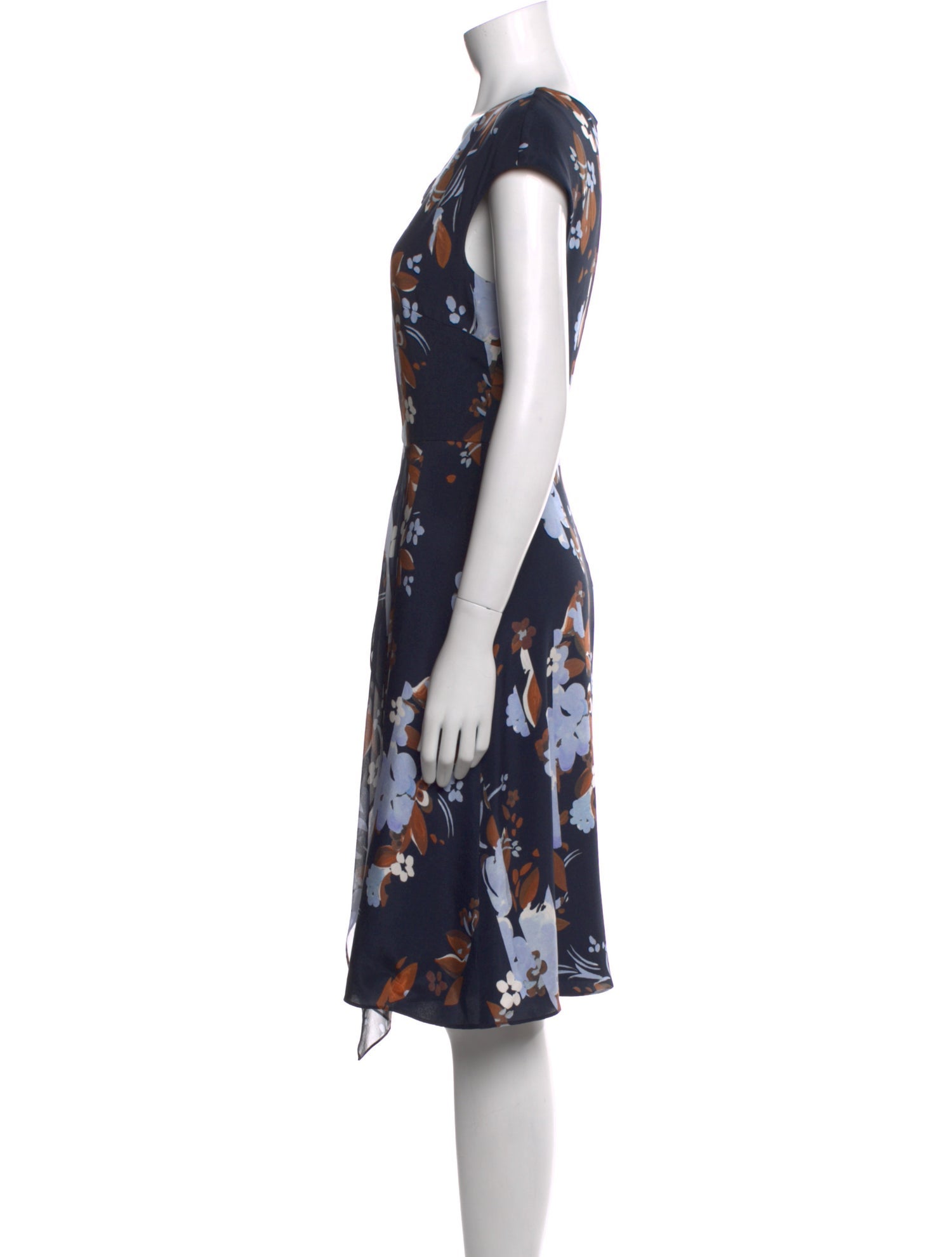 St. John Silk Knee-Length Dress